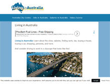 Tablet Screenshot of livingin-australia.com